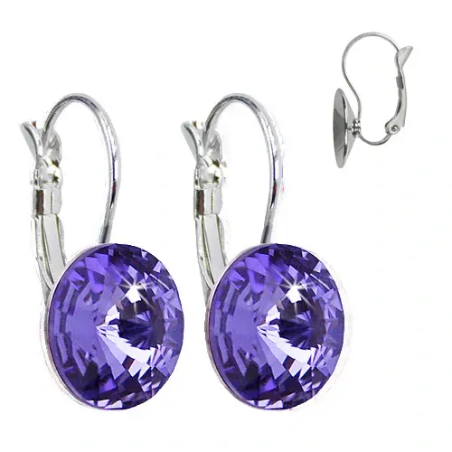 Elegantní visací naušnice s krystaly Swarovski